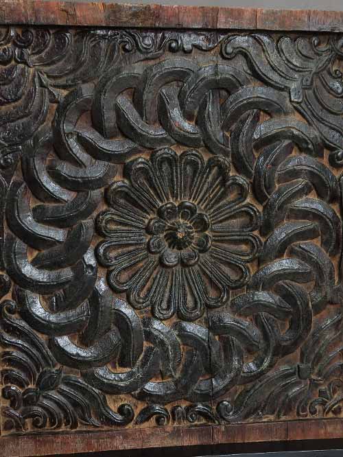 carved ceiling panel