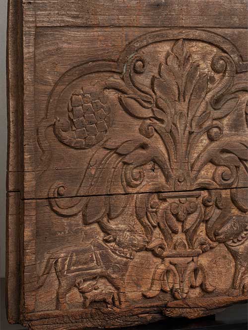 carved floral panel